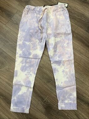 Venti6 crinkle jogger Bright Hot Pink / Fuschia Drawstring Pants